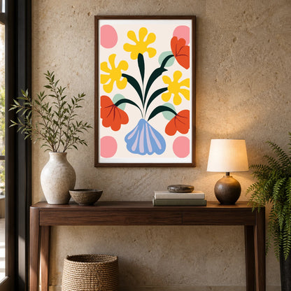 Flower Print CDXXX — Flower & Botanical Prints shown in a styled interior