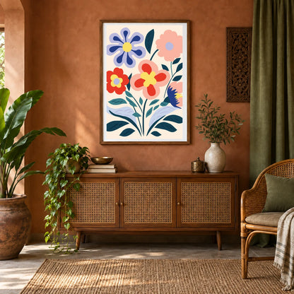 Flower Print CDXXXI — Flower & Botanical Prints shown in a styled interior