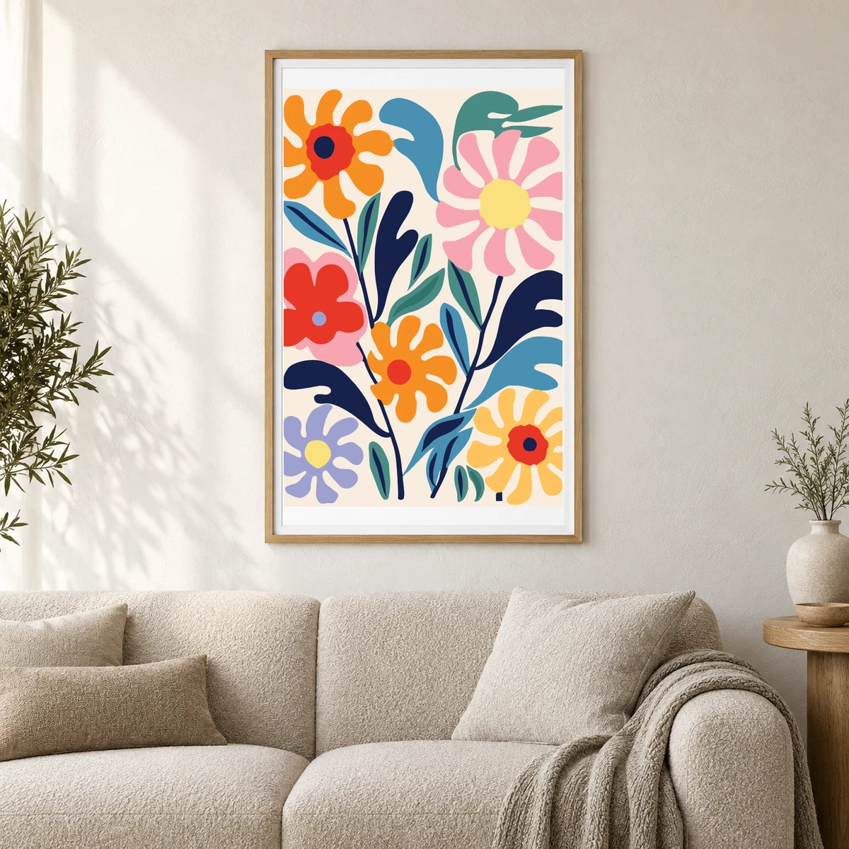 Flower Print CDXXXII — Flower & Botanical Prints shown in a styled interior