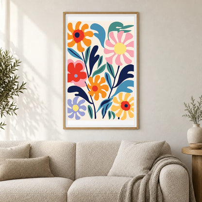 Flower Print CDXXXII — Flower & Botanical Prints shown in a styled interior