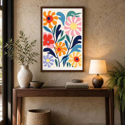 Flower Print CDXXXII — Flower & Botanical Prints shown in a styled interior