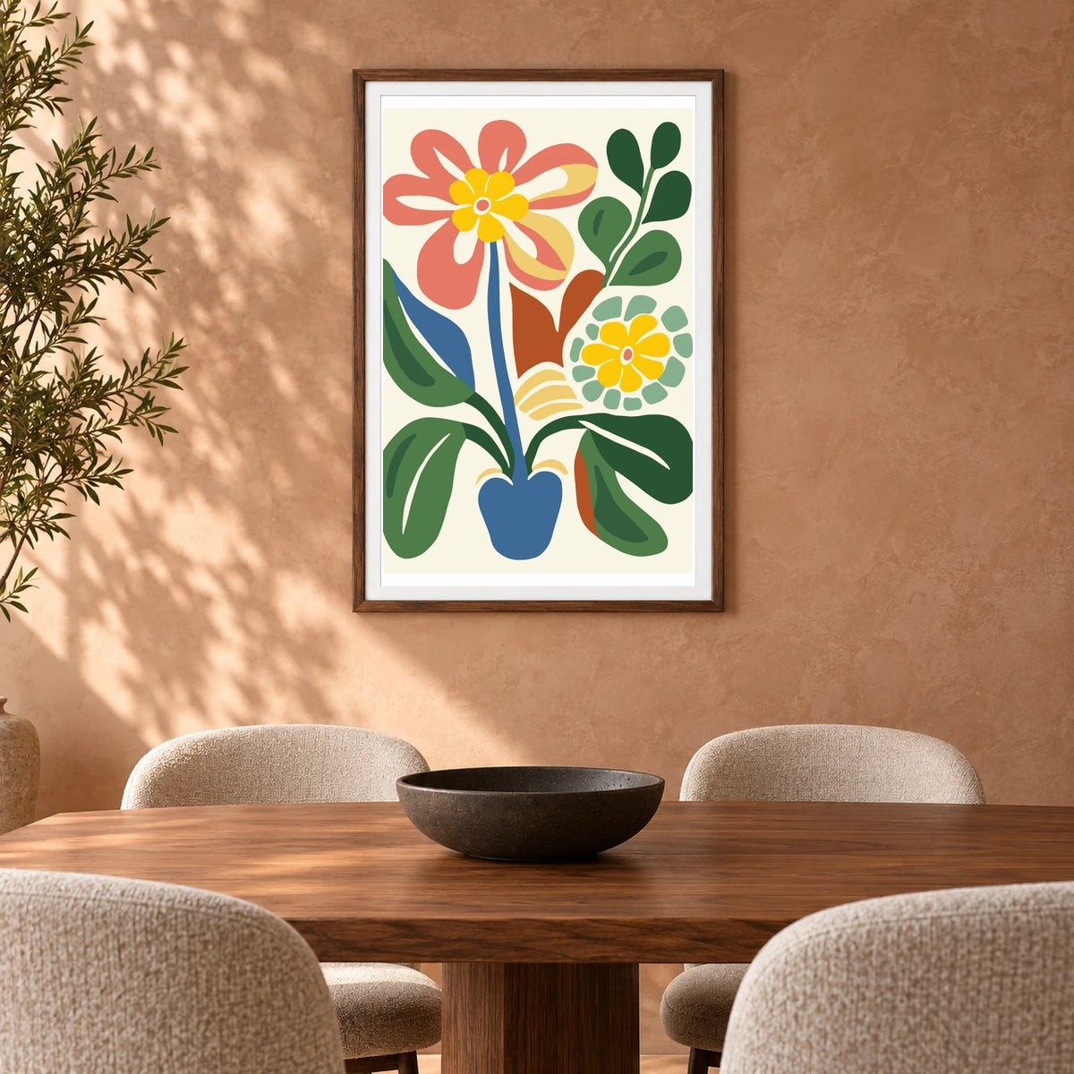 Flower Print CDXXXIII — Flower & Botanical Prints shown in a styled interior