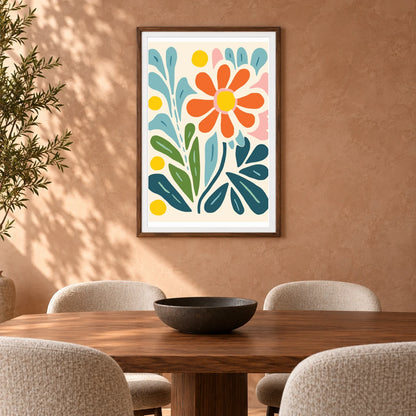 Flower Print CDXXXIV — Flower & Botanical Prints shown in a styled interior