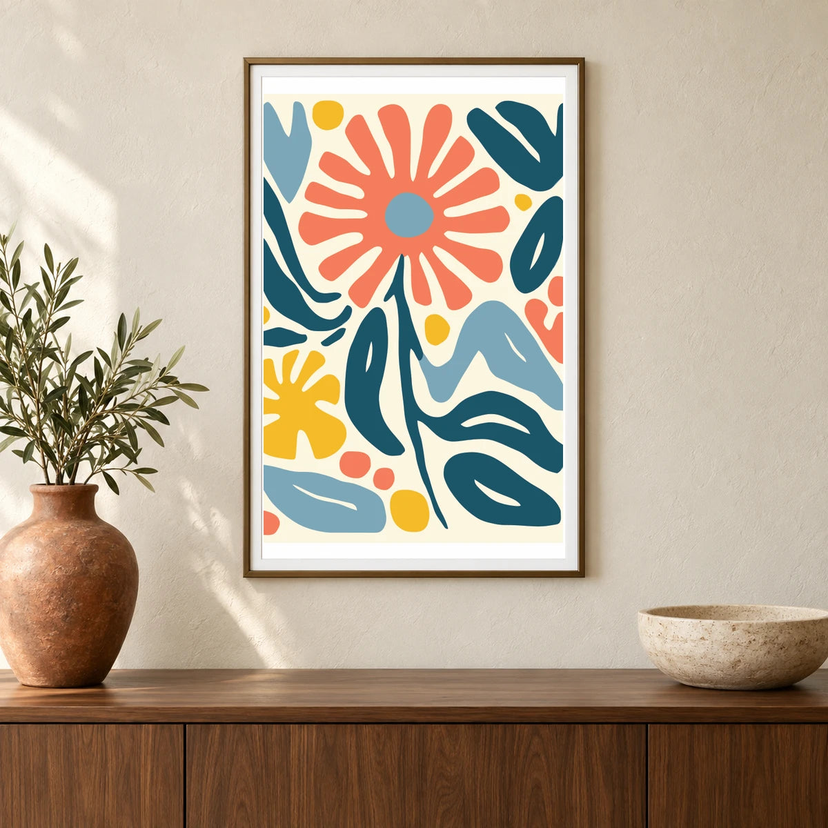 Flower Print CDXXXV — Flower & Botanical Prints shown in a styled interior