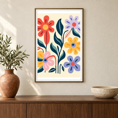 Flower Print CDXXXVII — Flower & Botanical Prints shown in a styled interior