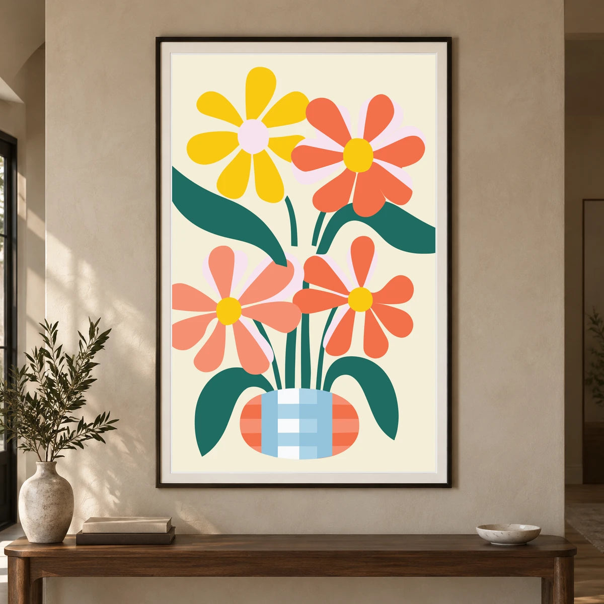 Flower Print CDXXXVIII — Flower & Botanical Prints shown in a styled interior