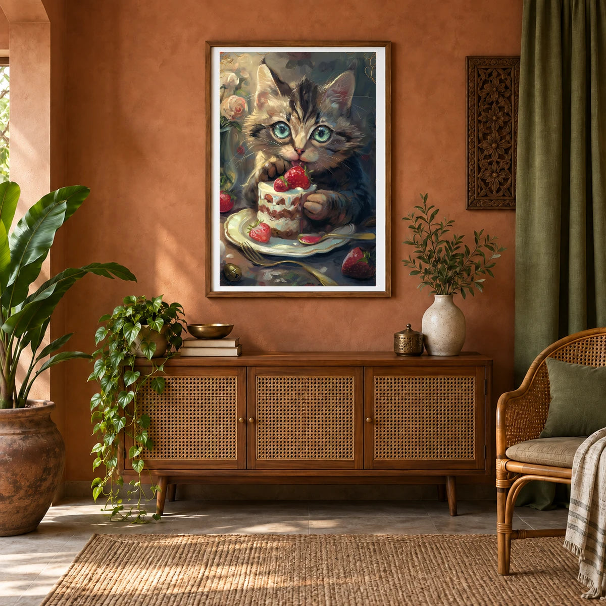 Animal Print XXII — Animal Prints shown in a styled interior
