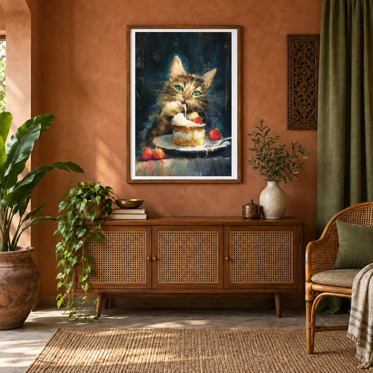Animal Print XXV — Animal Prints shown in a styled interior