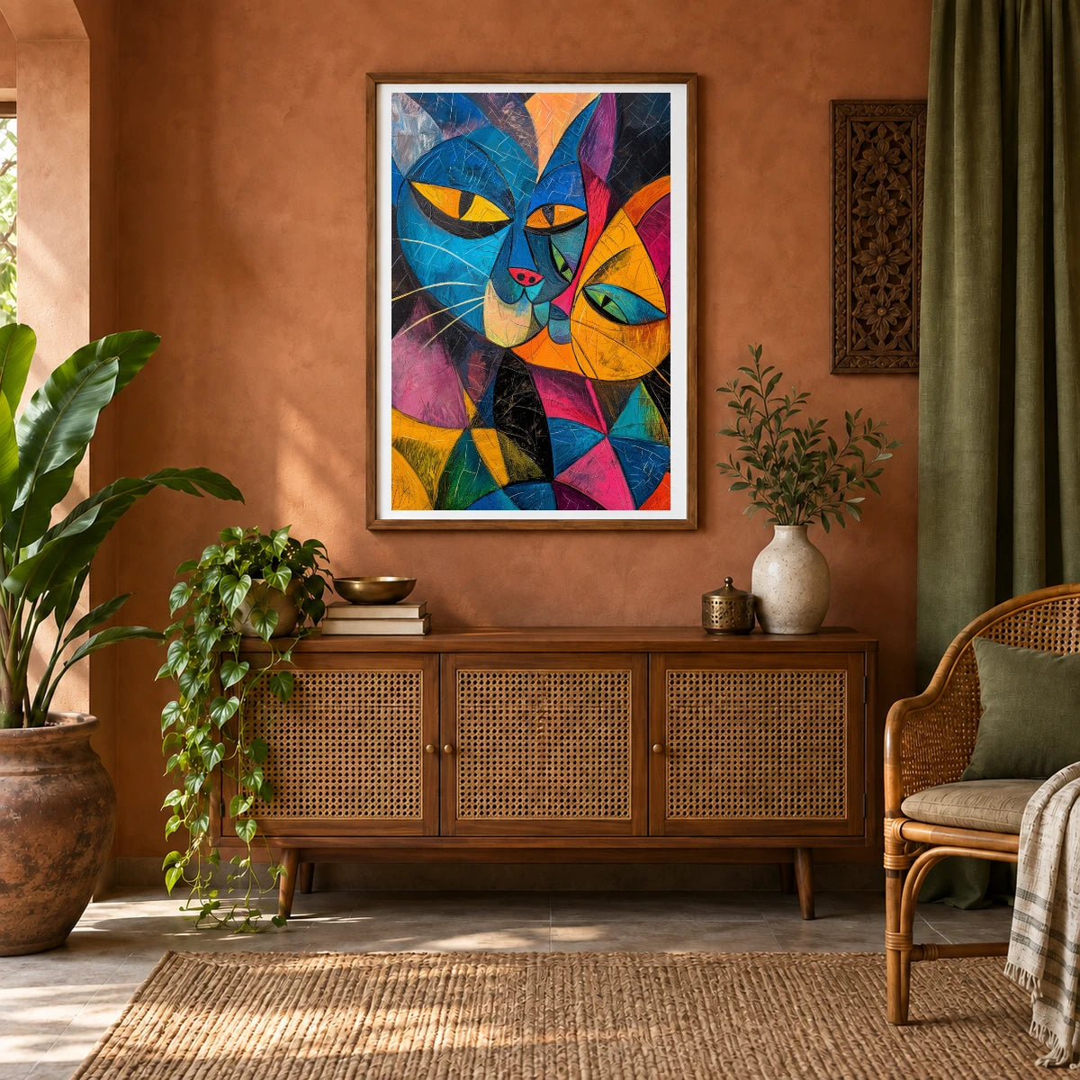 Animal Print XXXIX — Animal Prints shown in a styled interior