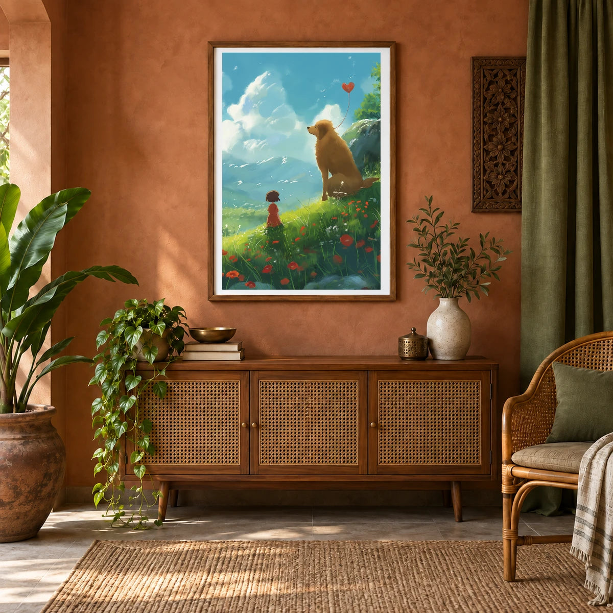 Animal Print LVIII — Animal Prints shown in a styled interior