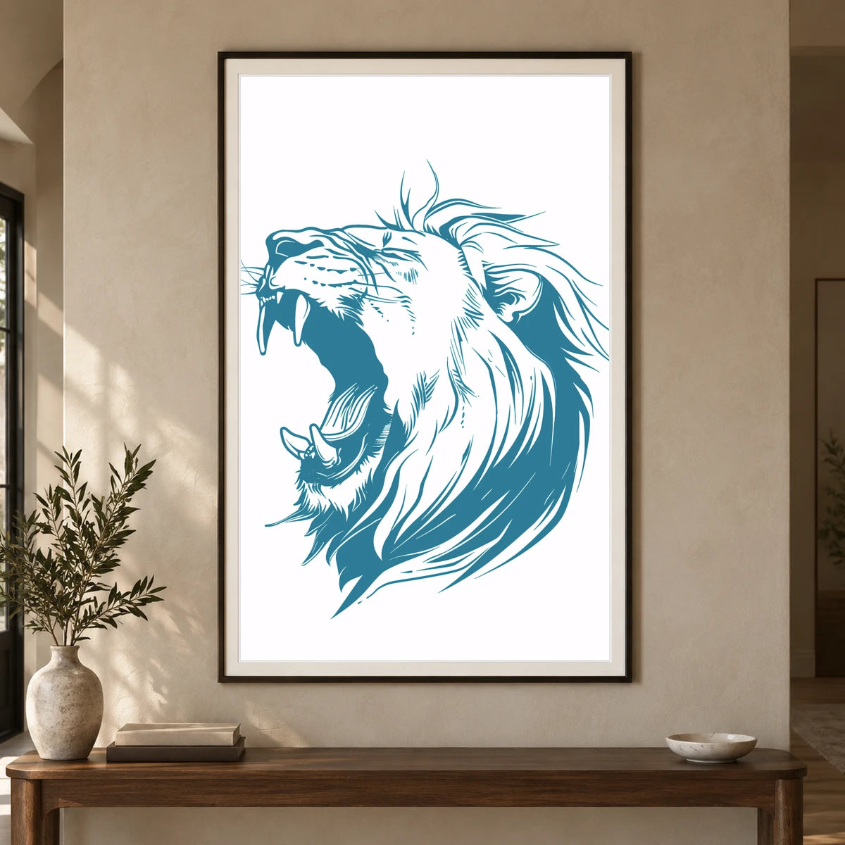 Animal Print CVIII — Animal Prints shown in a styled interior