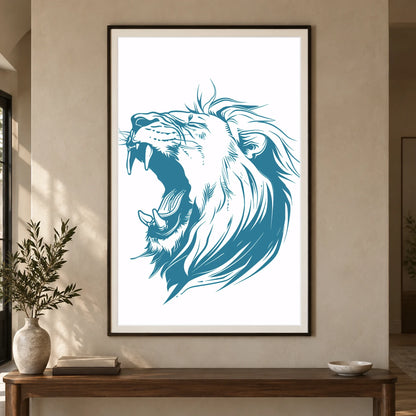 Animal Print CVIII — Animal Prints shown in a styled interior