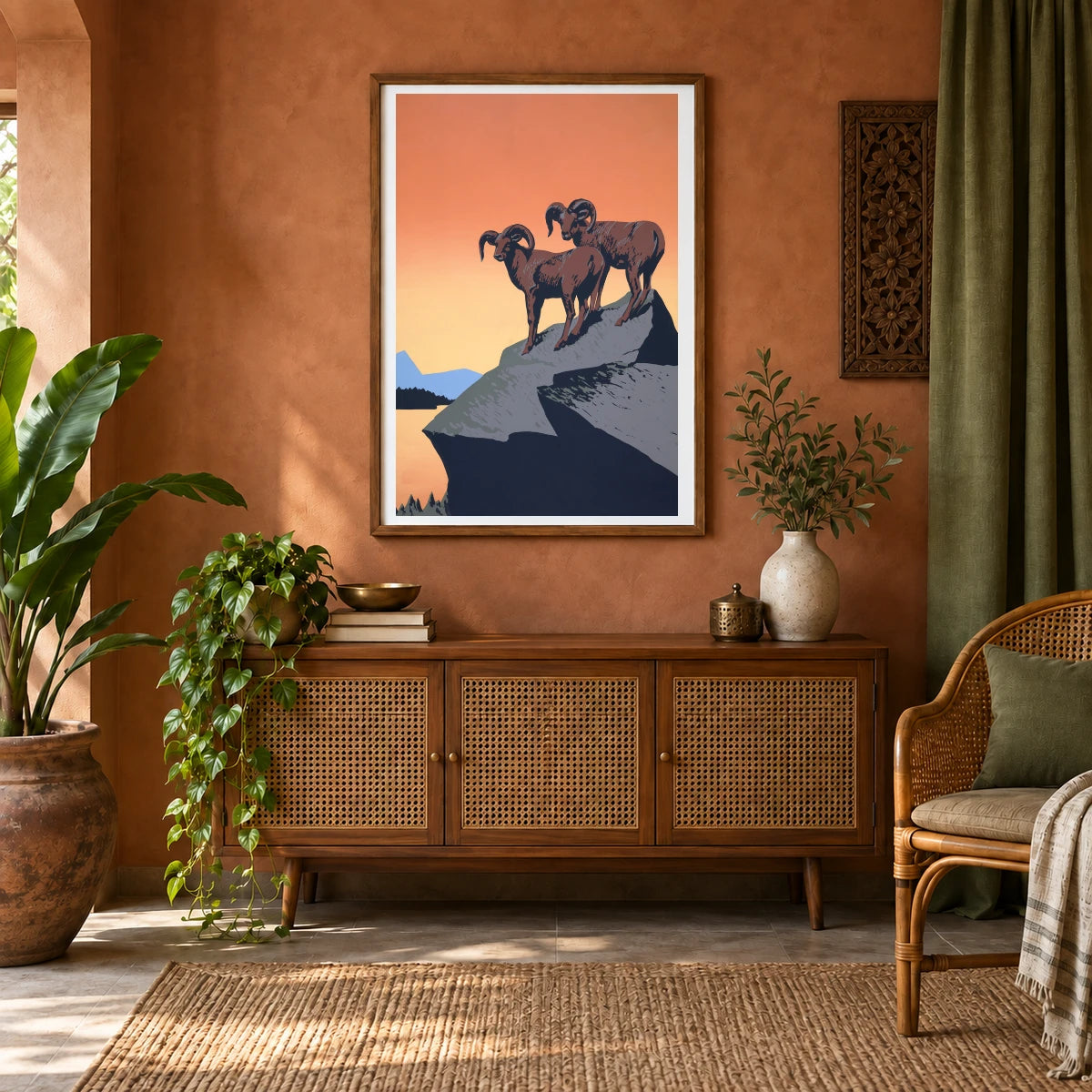 Animal Print CLIV — Animal Prints shown in a styled interior