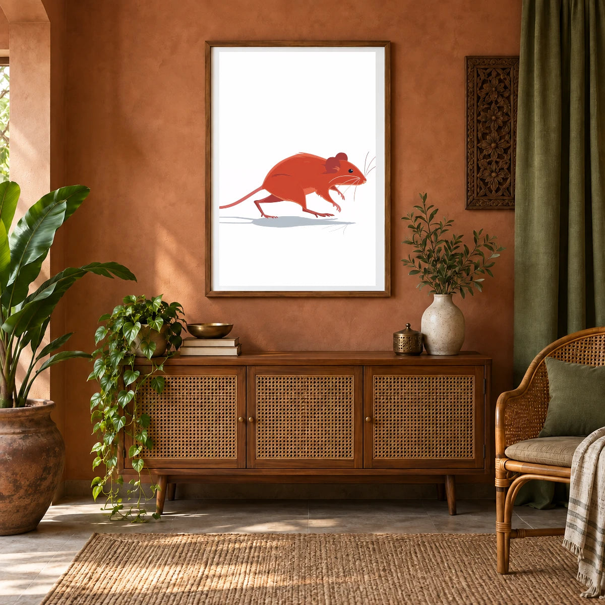 Animal Print CLXVIII — Animal Prints shown in a styled interior