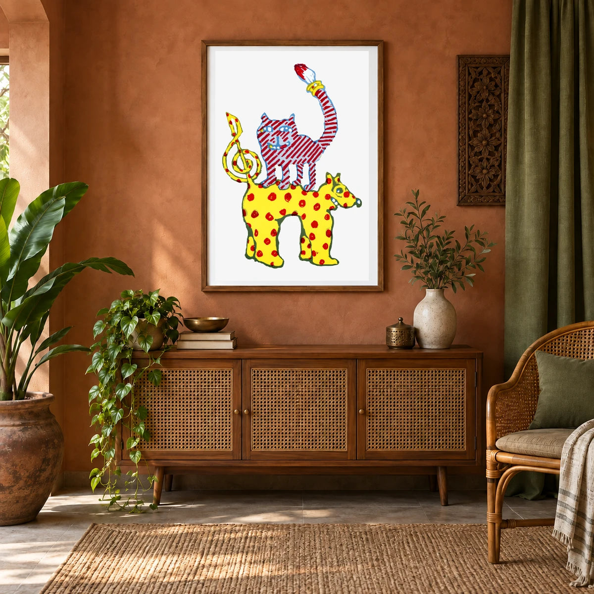 Animal Print CLXXVI — Animal Prints shown in a styled interior