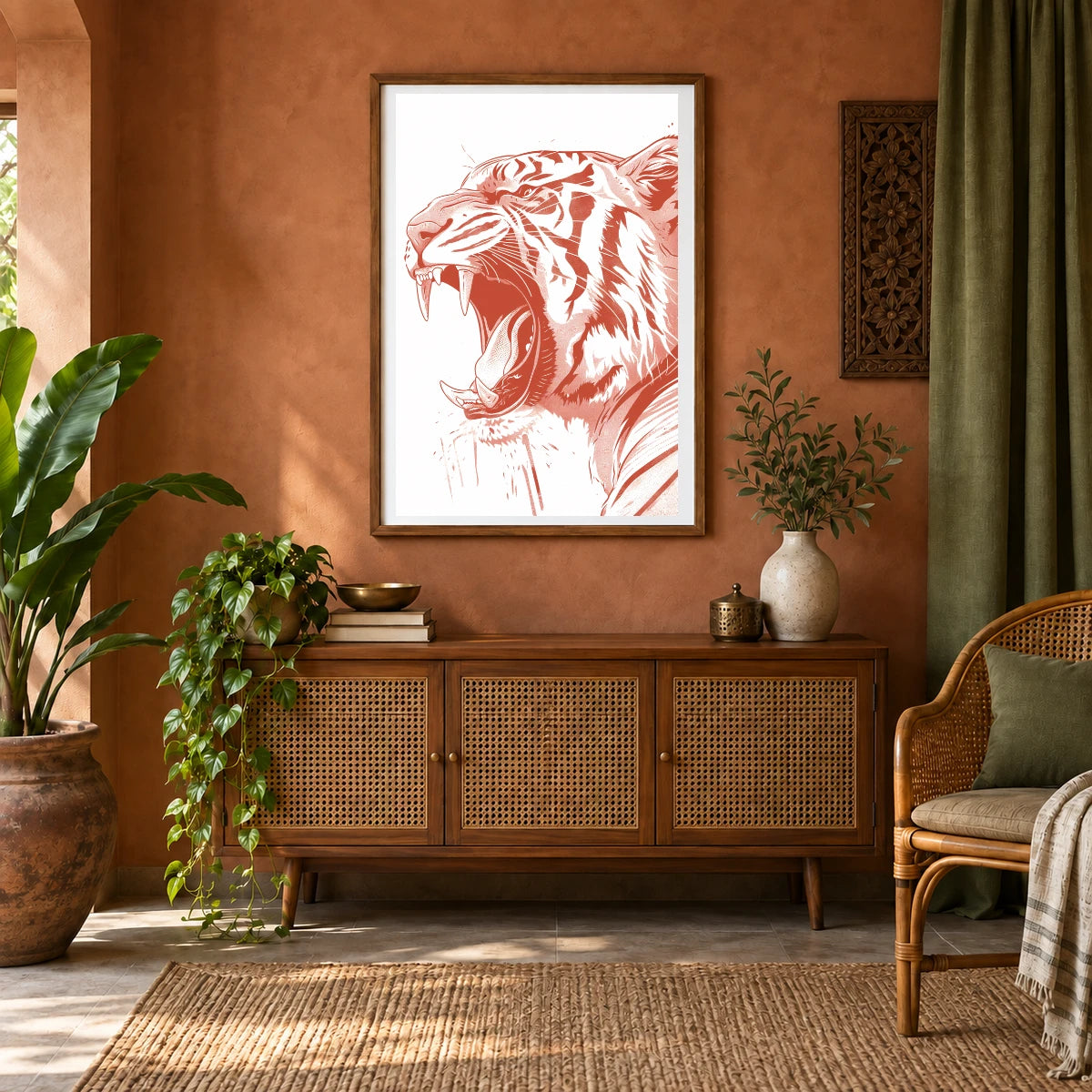 Animal Print CLXXX — Animal Prints shown in a styled interior
