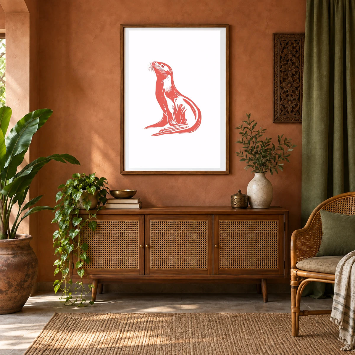 Animal Print CLXXXV — Animal Prints shown in a styled interior