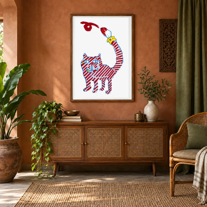 Animal Print CLXXXVII — Animal Prints shown in a styled interior