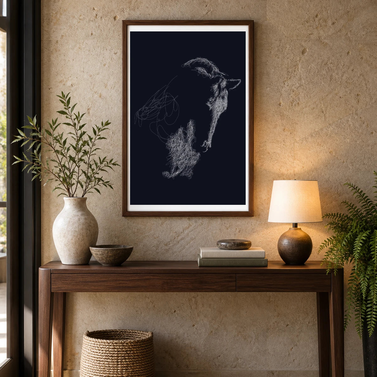 Animal Print CCLXXIX — Animal Prints shown in a styled interior