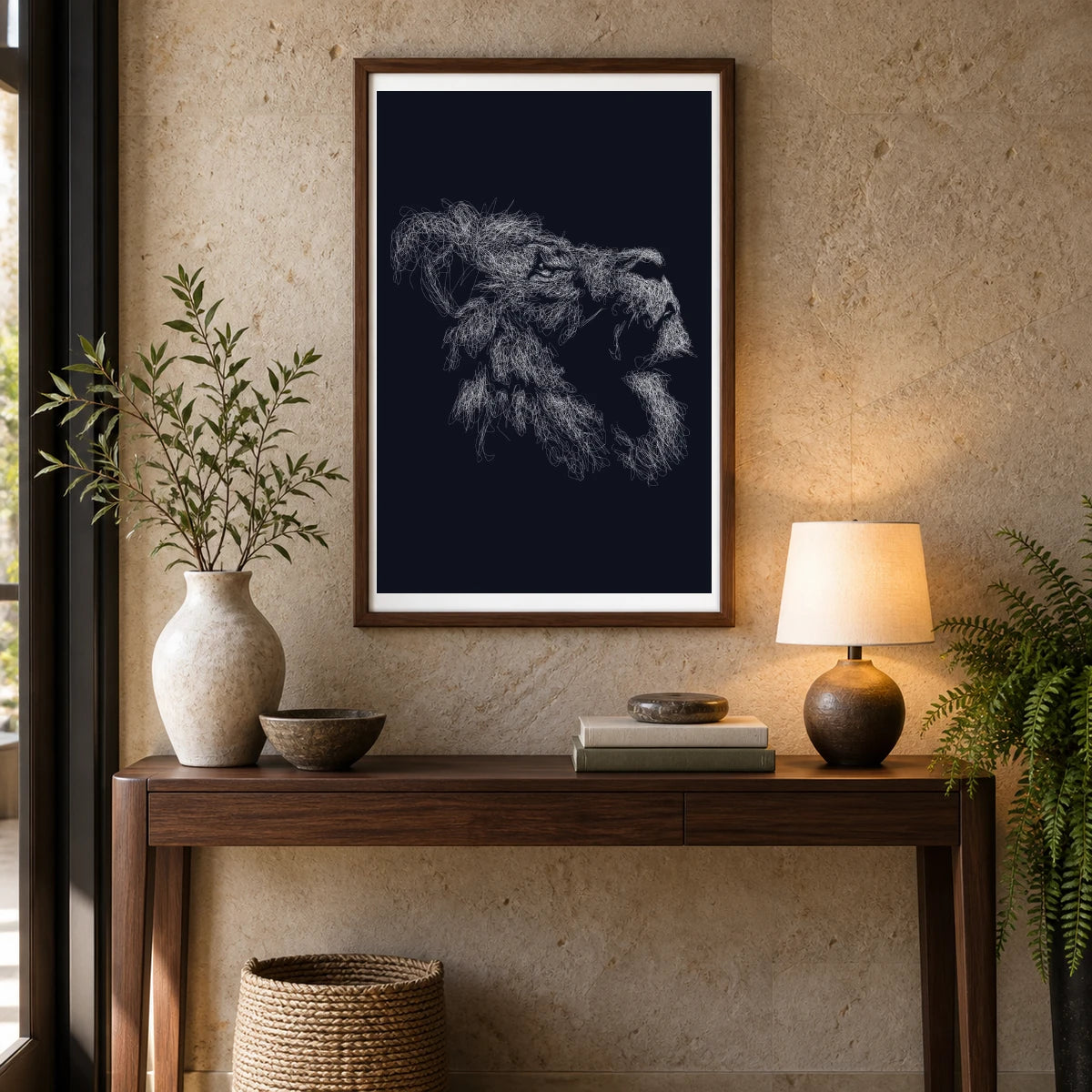 Animal Print CCLXXX — Animal Prints shown in a styled interior