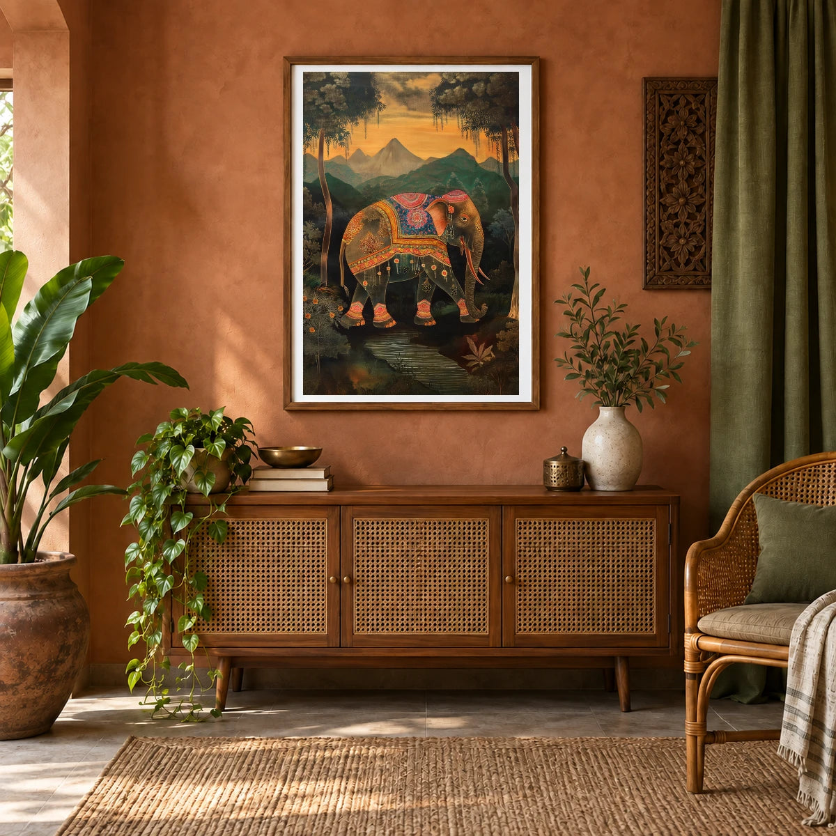 Animal Print CCXCII — Animal Prints shown in a styled interior