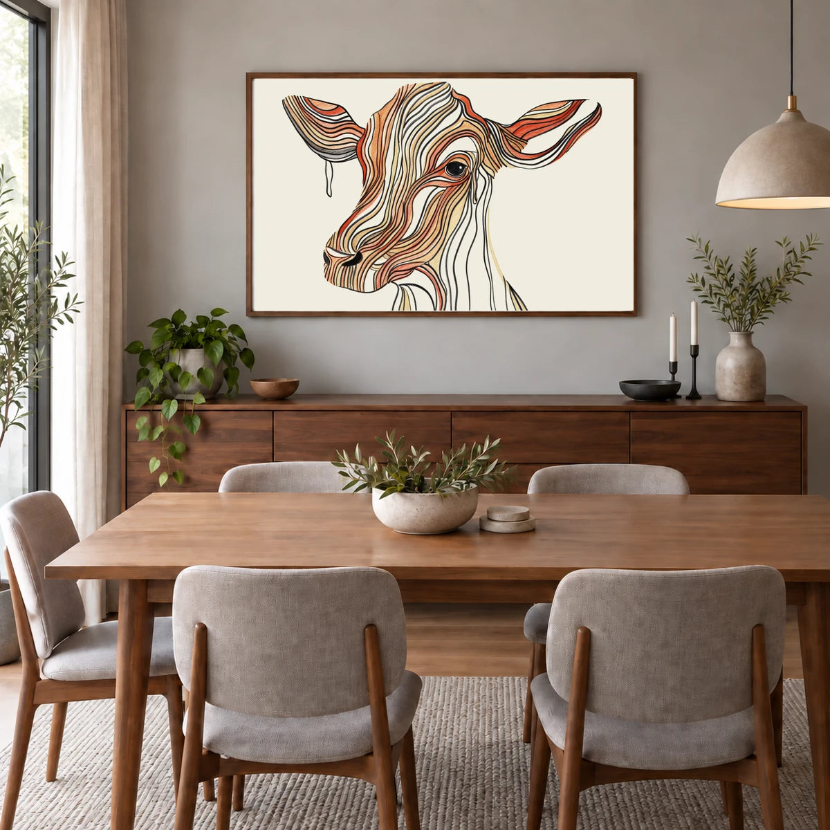 Animal Print CCXCIV — Animal Prints shown in a styled interior