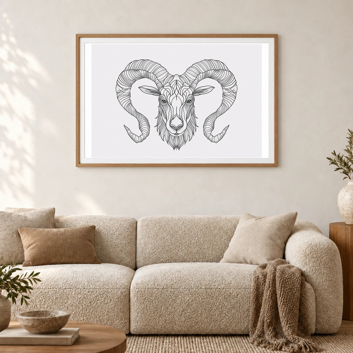 Animal Print CCXCVI — Animal Prints shown in a styled interior