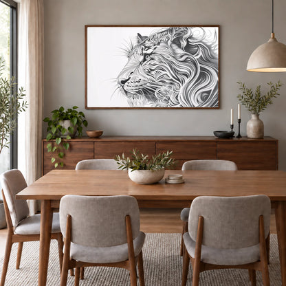 Animal Print CCXCVIII — Animal Prints shown in a styled interior