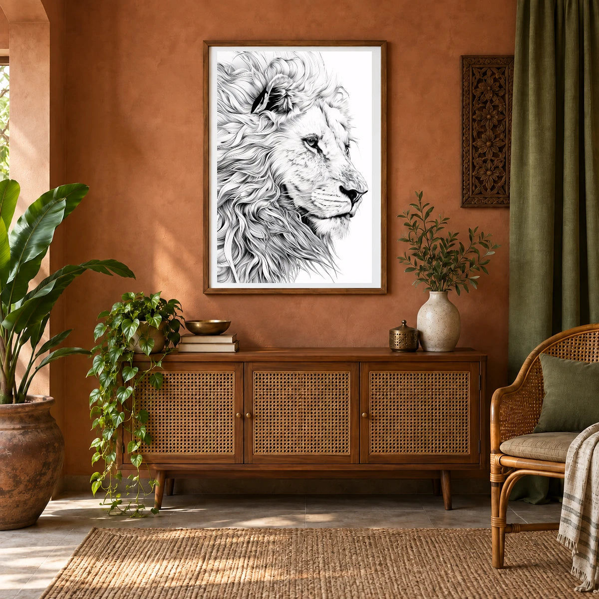 Animal Print CCXCIX — Animal Prints shown in a styled interior
