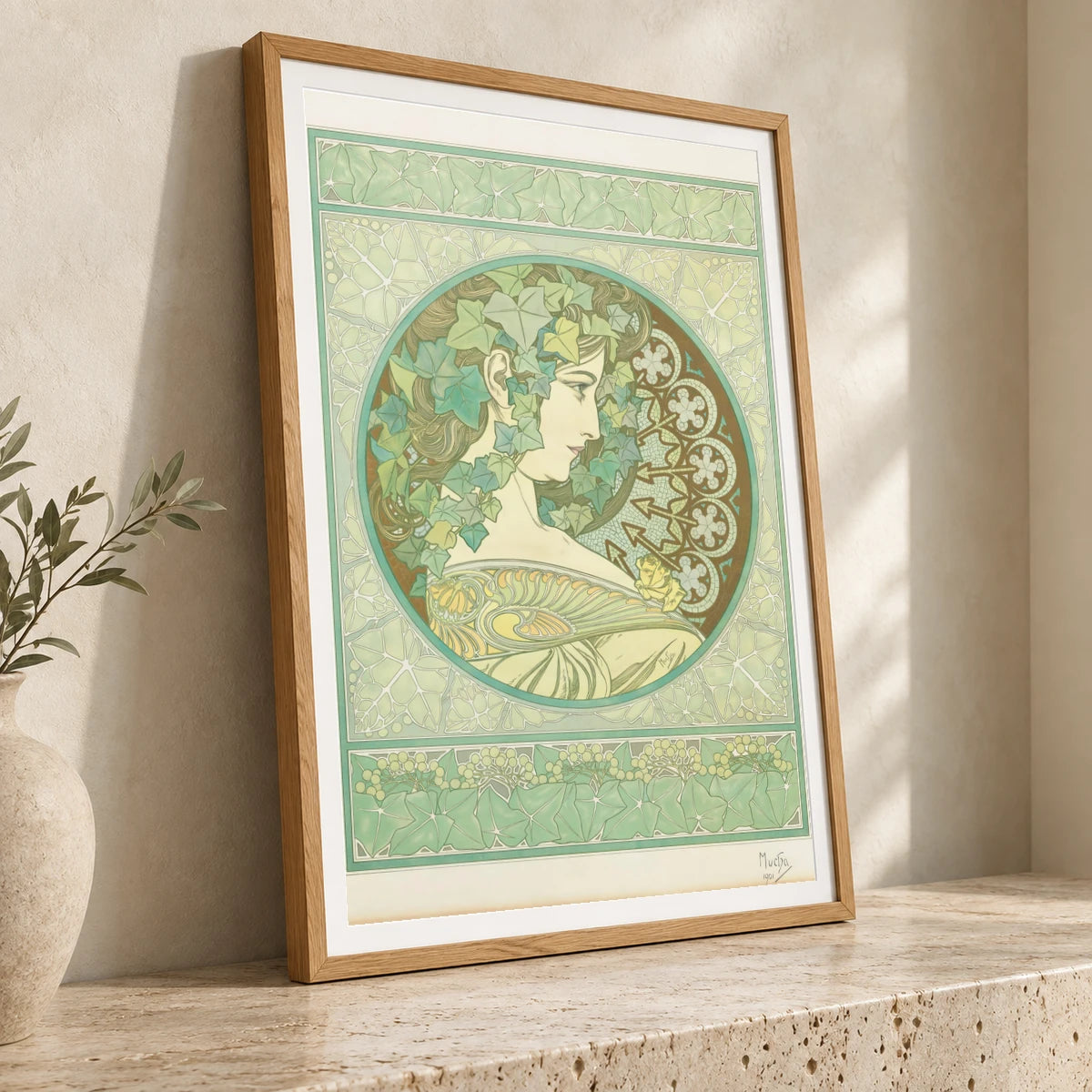 Ivy (1901) — Alphonse Mucha alphonse mucha print by SaamCrafts