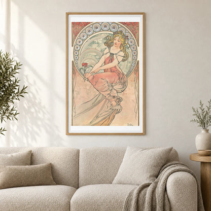 La Peinture — Alphonse Mucha shown in a styled interior