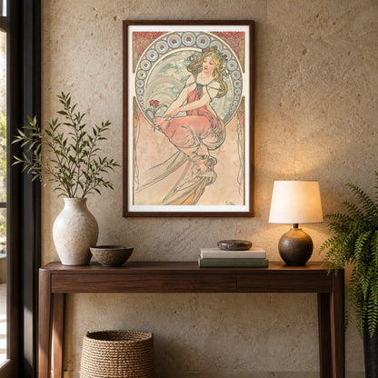 La Peinture — Alphonse Mucha shown in a styled interior