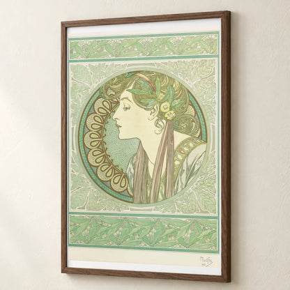 Laurel (1901) — Alphonse Mucha alphonse mucha print by SaamCrafts