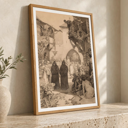 L’empereur Lothaire Et Le Pape Innocent — Alphonse Mucha alphonse mucha print by SaamCrafts
