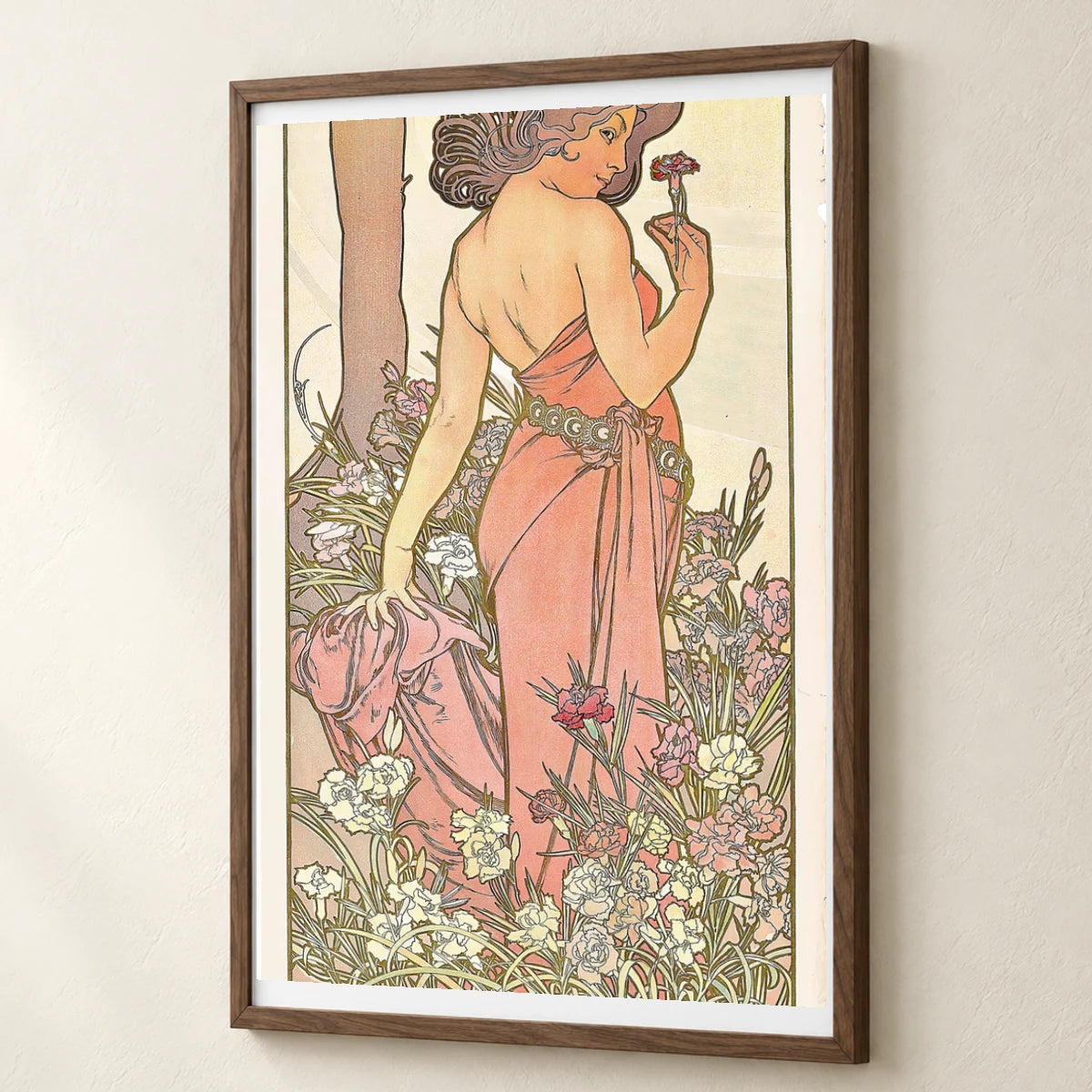 The Carnation — Alphonse Mucha alphonse mucha print by SaamCrafts