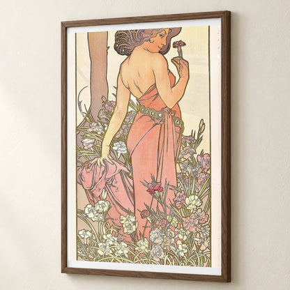 The Carnation — Alphonse Mucha alphonse mucha print by SaamCrafts
