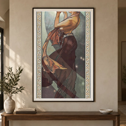 Étoile Polaire (1902) — Alphonse Mucha shown in a styled interior