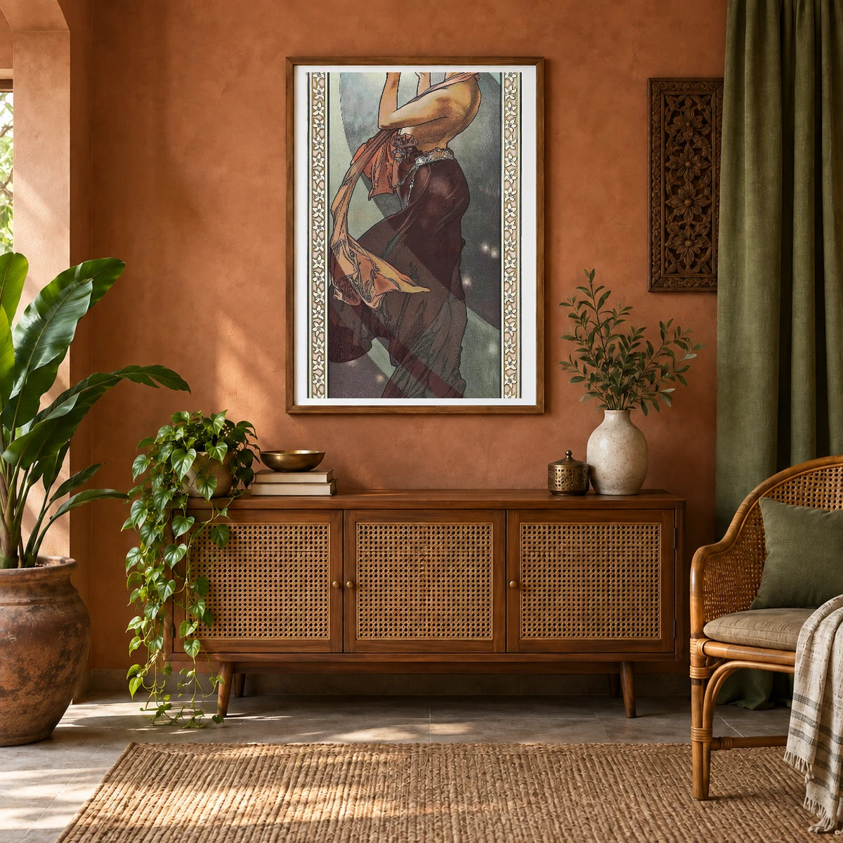 Étoile Polaire (1902) — Alphonse Mucha shown in a styled interior