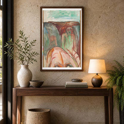 The Storm Right Middle Part (1926–27) — Edvard Munch shown in a styled interior
