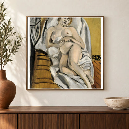 Henri Matisse Femme Nue (circa 1915) — Henri Matisse shown in a styled interior