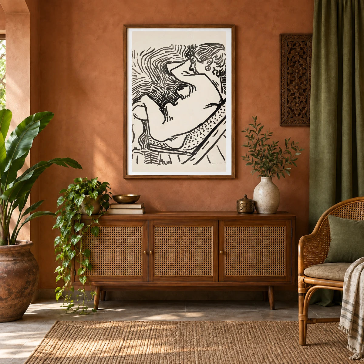 Henri Matisse Le Grand Bois (1906) — Henri Matisse shown in a styled interior