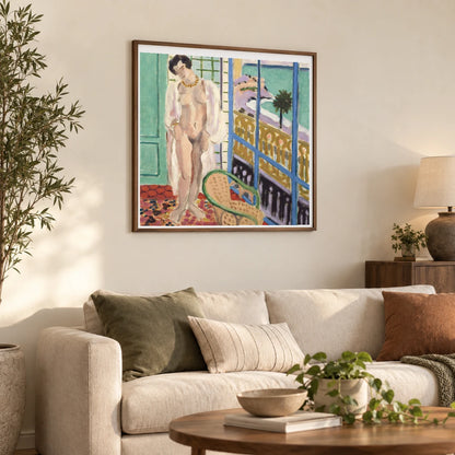 Henri Matisse Nu À La Fenêtre (1929) — Henri Matisse shown in a styled interior