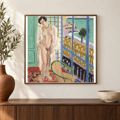 Henri Matisse Nu À La Fenêtre (1929) — Henri Matisse shown in a styled interior
