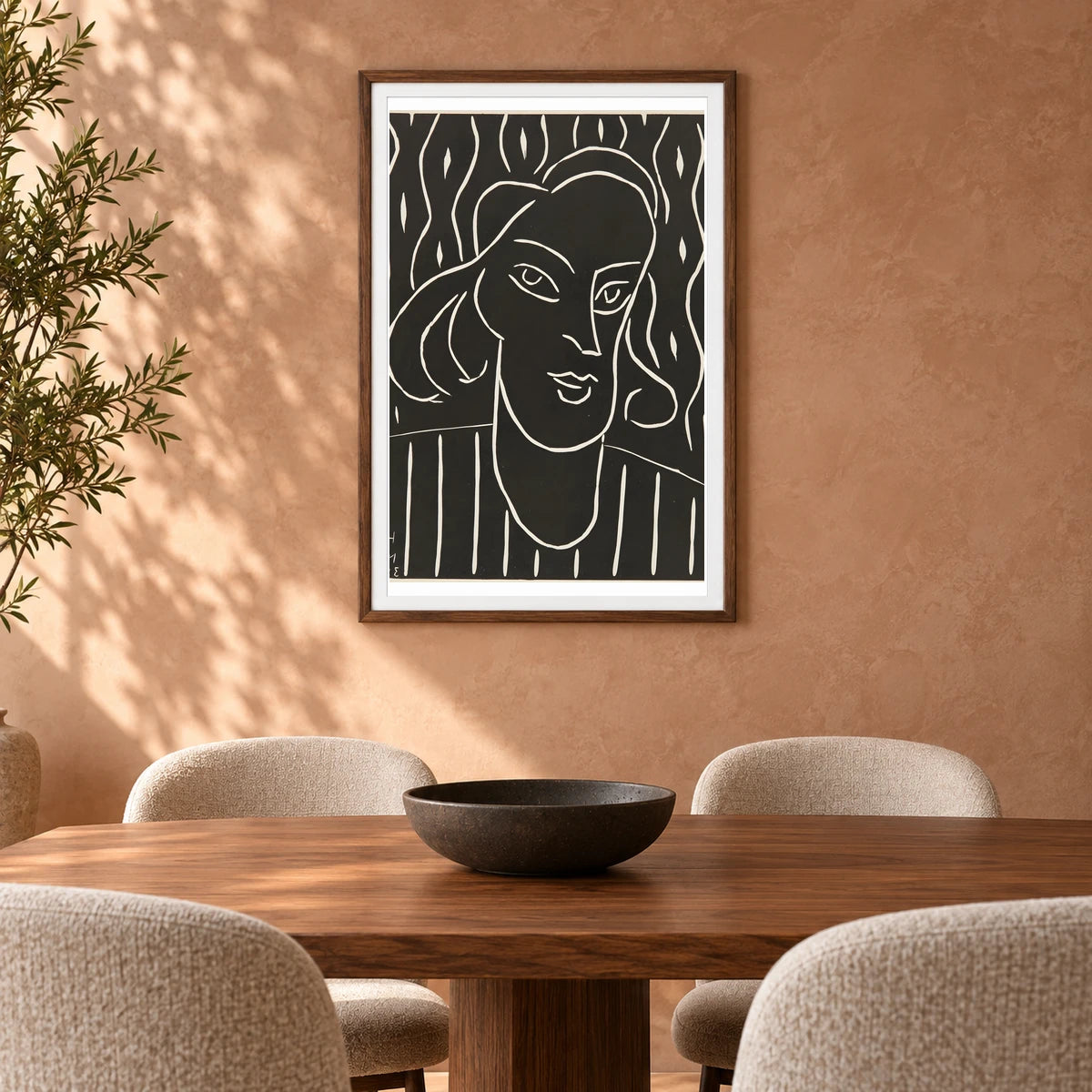 Henri Matisse Teeny (1938) — Henri Matisse shown in a styled interior