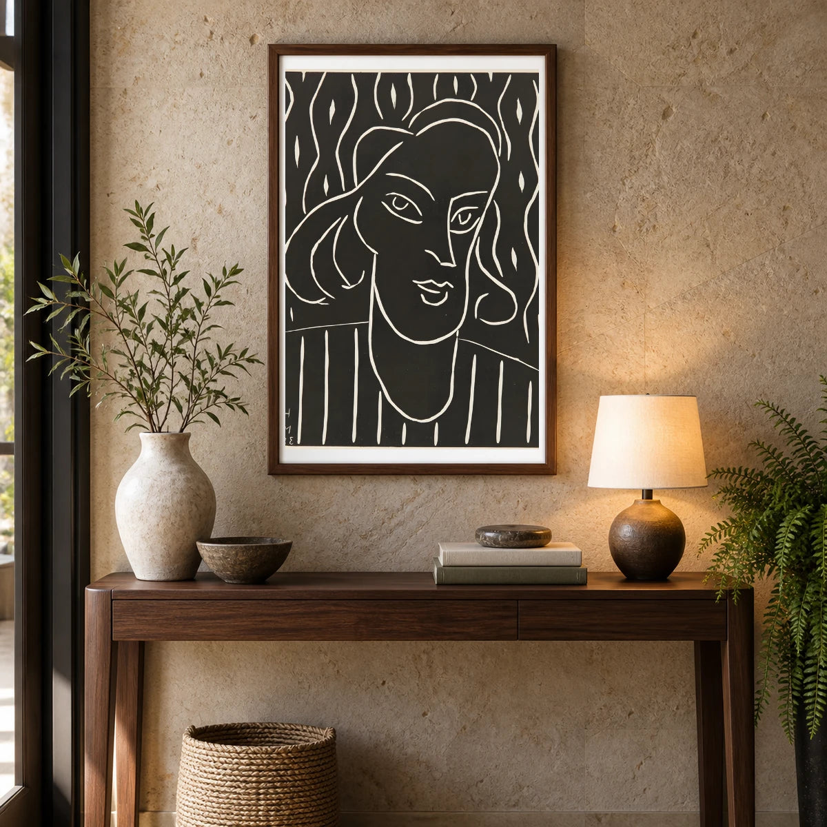 Henri Matisse Teeny (1938) — Henri Matisse shown in a styled interior