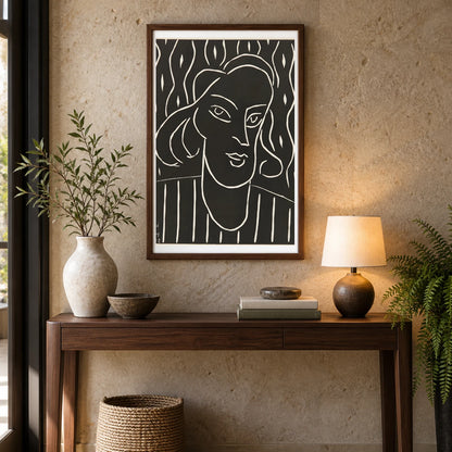 Henri Matisse Teeny (1938) — Henri Matisse shown in a styled interior