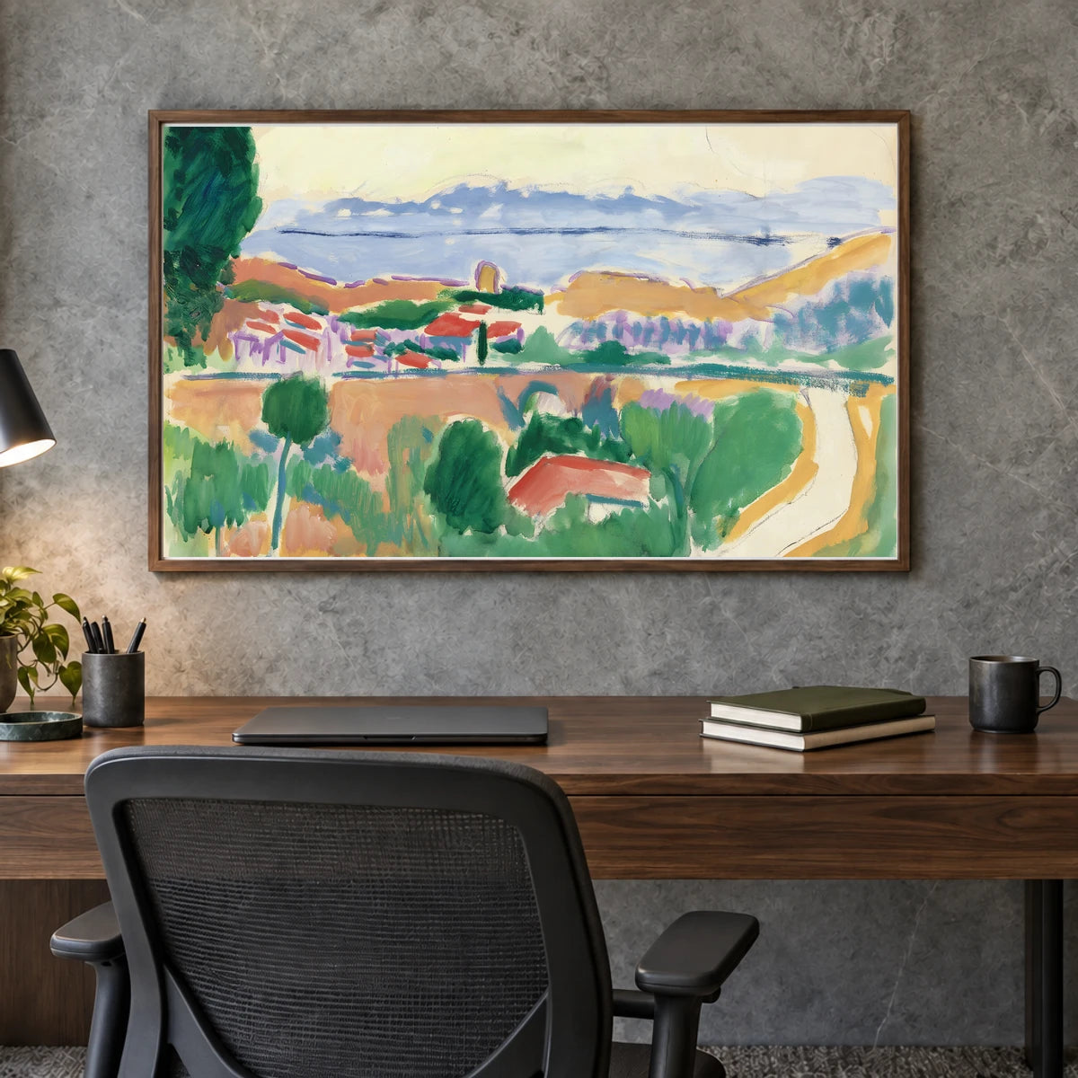 Henri Matisse Vue De Collioure (circa 1906 1907) — Henri Matisse shown in a styled interior