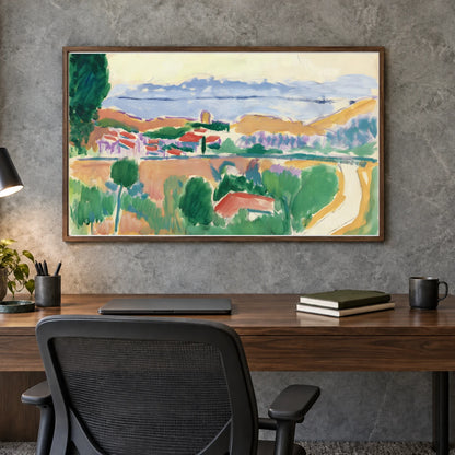 Henri Matisse Vue De Collioure (circa 1906 1907) — Henri Matisse shown in a styled interior