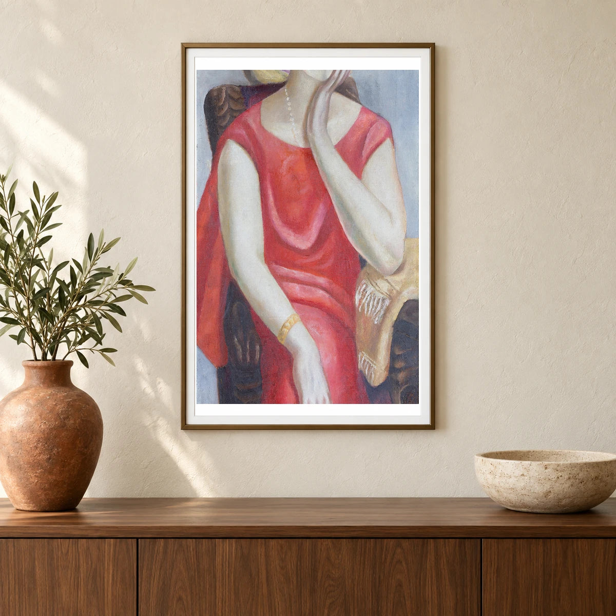 Portrait Of Käthe Von Porada (1924) — Max Beckmann shown in a styled interior