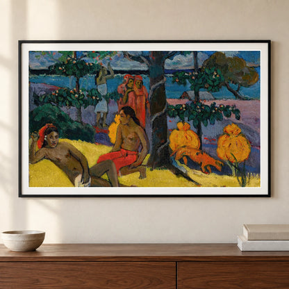 Te Arii Vahine – La Femme Aux Mangos (ii) — Paul Gauguin shown in a styled interior